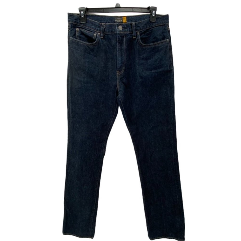 MEN'S J.CREW DARK BLUE SLIM STRAIGHT JEANS 36X36